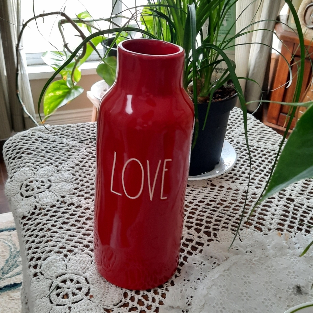 Rae Dunn Red Flower Vase